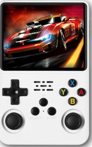 Image of R36S Retro Handheld Game Console With 64G 3.5 Inch IPS Screen Built-In 20000+ Classic Games Open Source Linux System Portable Pocket Video Player With 3200Mah Battery(White)