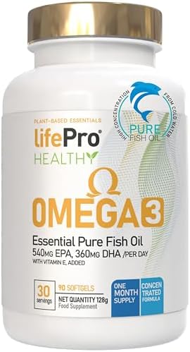 Life Pro Omega 3 Capsules 3000mg with Vitamin E, 30-90 Shots, 35%...
