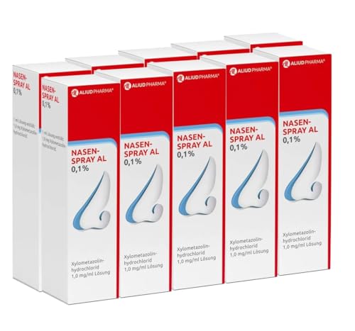 10 Packungen NASENSPRAY AL 0 1% (10 x 10ml) Sparset