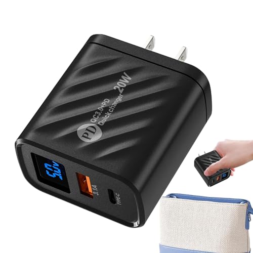 Adapter Pd Wall Charger - Travel Charger Cube, USB Charger Block | Portable Charger Wall Adapter with 2 USB Ports, Multifunctional Cell Phone Wall Chargers Fast Charge for Home Tablet Cell Phone