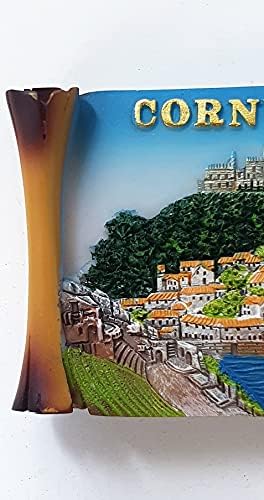 Thomas Benacci Cornwall Scroll Magnet - British England UK Cornish Souvenir for Fans of Truro Portreath Newquay Looe Tintagel