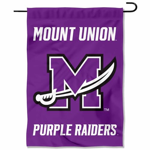 College Flags & Banners Co. Mount Union Raiders Wordmark Logo Garden Banner Flag