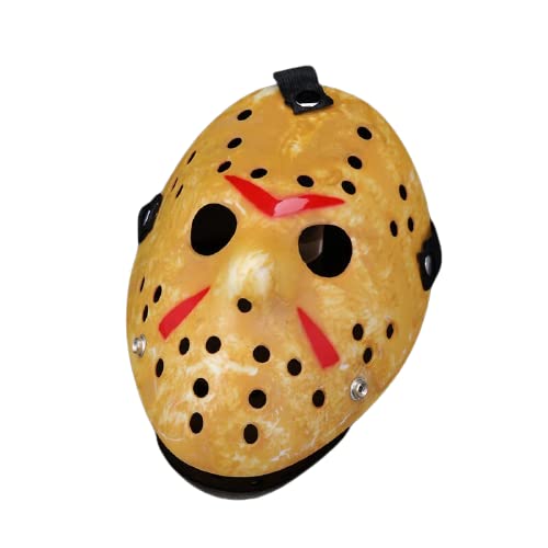 Máscara Halloween terror Jason Festa A Fantasia (Amarelo)