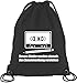 Produktbild Shirtstreet24, Bleistift - Kassette, Turnbeutel Rucksack Sport Beutel, Größe: onesize,Schwarz