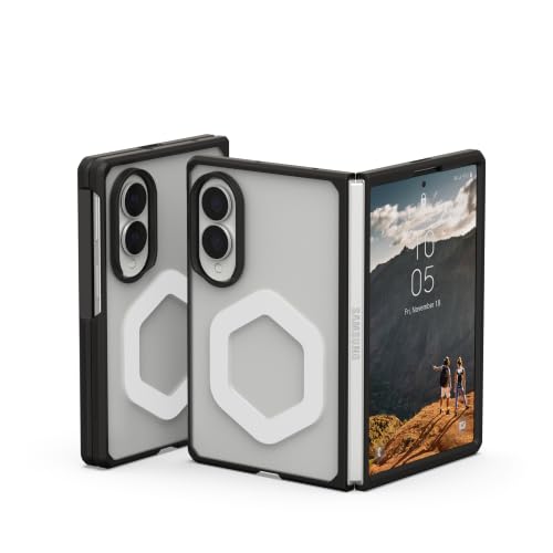 Image of Urban Armor Gear UAG Compatible with Galaxy Z Fold 8 Case, Mouve - Magnetic Charging Two-Piece Open-Hinge Design, Air-Soft Corners, Military-Grade Drop Tested - Ice