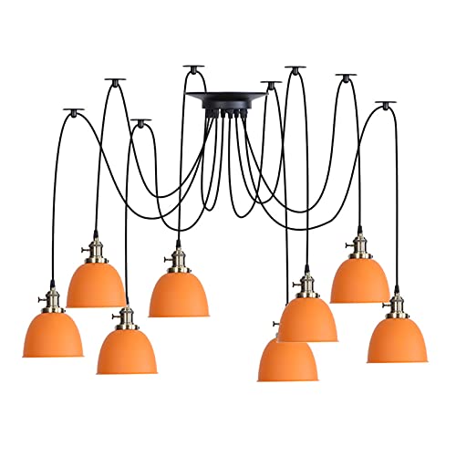 Lampes suspendues pour chambre d'enfant lustre araignée jaune