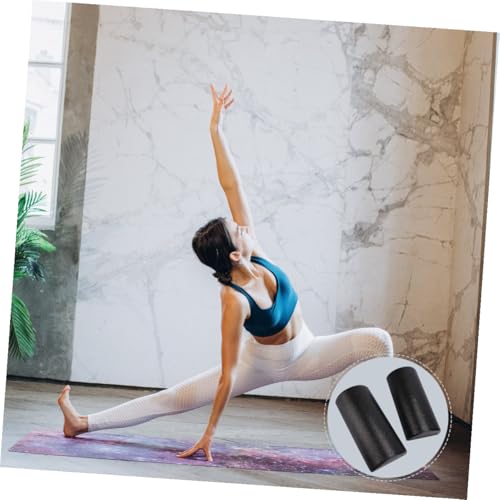 Luxshiny 2 piezas de rodillos de masaje musculares de alta densidad EPP para yoga, columna semi-cilíndrica de espuma adecuada para pilates y terapia miniatura 6