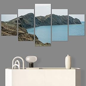 SIGNWIN 5 Panel Canvas Wall Art Modern Art...