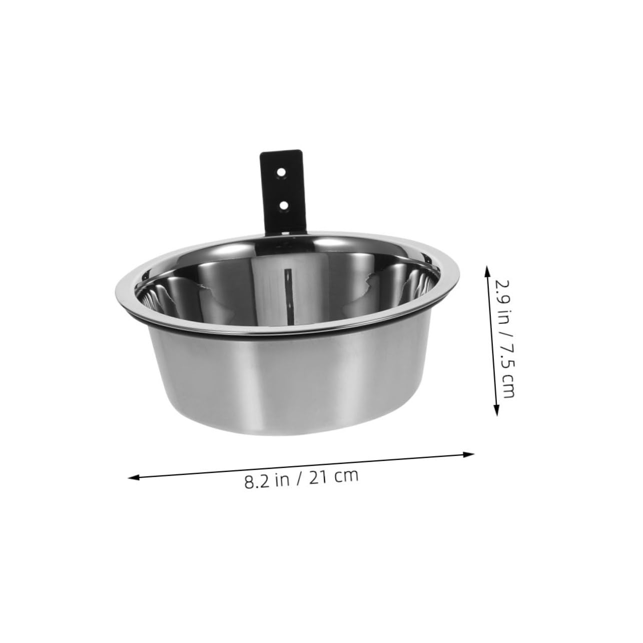 HEMOTON 2Sets Elevated Pet Dish Wall Mounted Stainless Steel Bowls with Stand for Dogs Cats and Chickens Compatibility for Easy Feeding Homes and Clinics