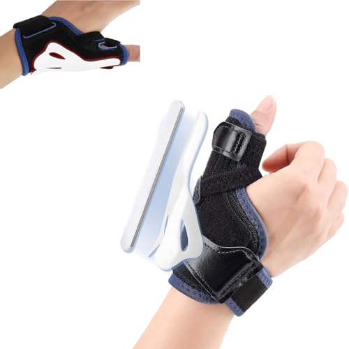 Gipnva Daumenbandage Mit 2 Splints, Atmungsaktive Daumenschiene Für Rechts Und Links, Medizinische Daumenorthese Bei Arthritis Und Sehnenscheidenentzündung, Universalgröße