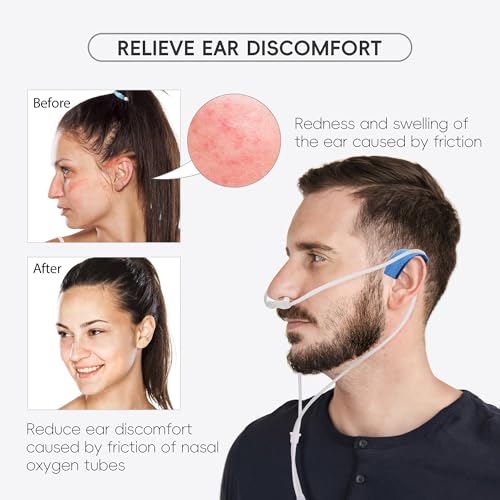 Image of 7 Foot Green Nasal Cannulas for Oxygen, Standard Kink Resistant Cannula Nasal Tubing for 0xygen - 8 Pack Oxygen Cannula with 2 Pairs Ear Cusions