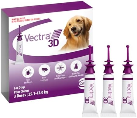 95 Lbs Vectra For Dogs Vectra 3D For Dogs 56-95 Lbs, Doses [Fleas