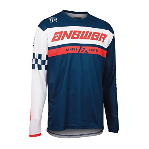 Answer Racing A22 Arkon Octane Men's Off-Road Motorcycle Jersey - Navy/White/Medium