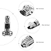 Lurrose 8pcs 1 Pin Wire Connector Wiring Connector Low Voltage T Tap Clasp Connection Design Multiple Piercing and Clamping Plastic Universal Compatibility Practically Invisible for LED #2