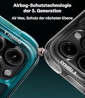 TORRAS Ostand Q3 Air für iPhone 15 Pro Max Hülle, Schwarz – Ansicht 2