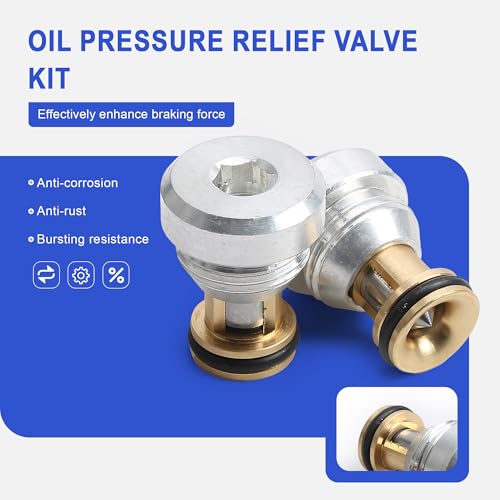 Image of 2PCS 059103175F 059103175A Oil Pressure Relief Valve Kit Compatible with VW Passat B5 Audi A4 Avant A6 A8 Quattro Skoda