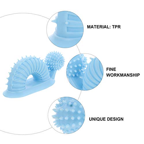 UKCOCO Brinquedos para Mastigar Cachorros Em Forma de Caracol Cachorro Escova de Dentes Brinquedos B