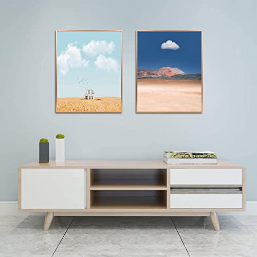 Auear, 16X20 Picture Frame - Display Photos 11X14 With Mat Or 16X20 Without Mat - Aluminum Metal Pictures Frame For Wall Mounting - Real Glass (Rose Gold) #TOP7