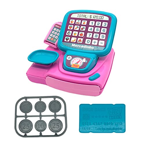 Caixa Registradora com Frutinhas Legumes Brinquedo Infantil