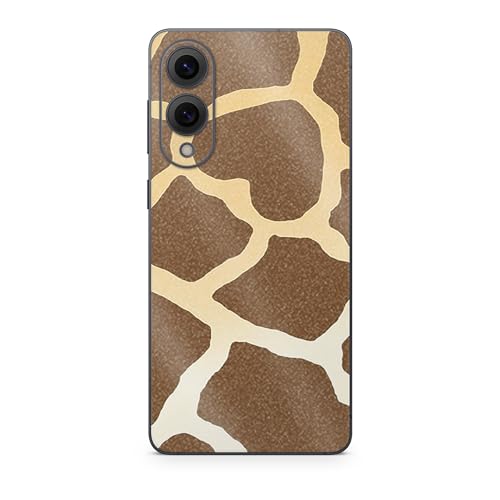 Glossy Glitter Phone Skin Compatible with Samsung Galaxy S25 Edge - Giraffe - Premium 3M Vinyl Protective Wrap Decal Cover - Easy to Apply | Crafted in The USA by MightySkins
