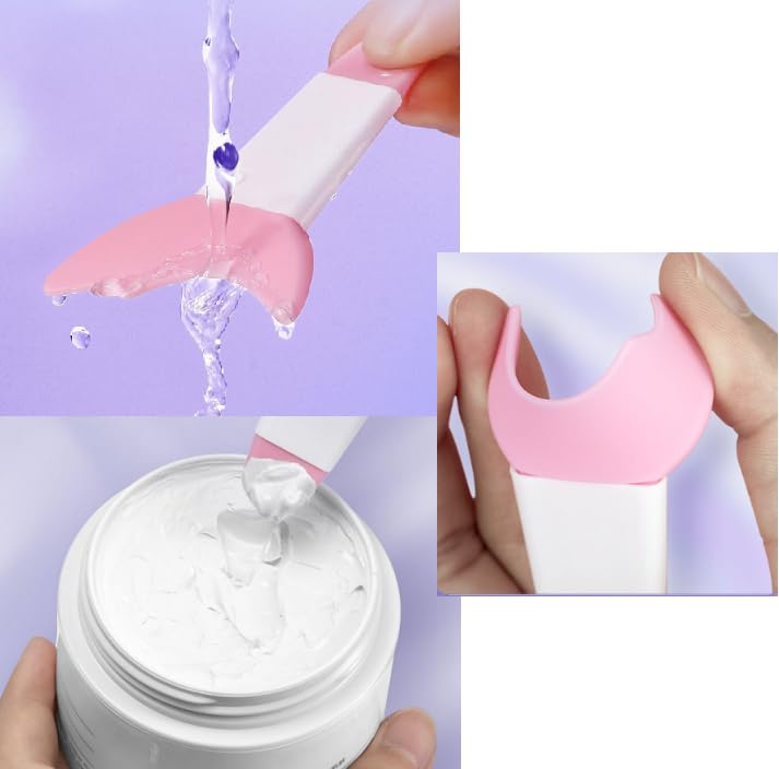 2 PCS Mascara Eyelash Shield Applicator Guard Tool,Eyeshadow Auxiliary Guard Tool Silicone Reusable Eyeshadow Lash Auxiliary Applicator Tool for Eye Makeup