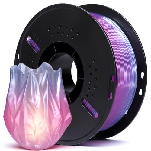QFOUR 3D Printing Filament, Dual Color Gradient, Petg Printer Filament Bundle, 1kg(2.2 lbs) Spool, Fit Most FDM 3D Print