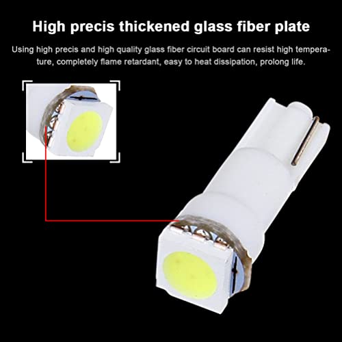 Pack 20 Bombillas LED T5 Xenón Blanco para Autos miniatura 4