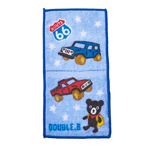 ミキハウス ダブルビー ミニタオル 65-4063-828 男の子 ブルー キッズ 子供用 幼稚園 保育園 通園
