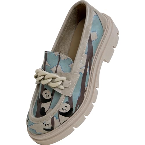 Image of DOGO Penny Loafers for Women - Handmade and Vegan Leather Platform Loafers for Women