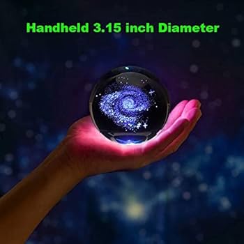 Amazon.com: Zulux Galaxy Crystal Ball - LED Lamp Base, Clear