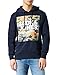 Produktbild JACK&JONES Men's JJPETE Shape Sweat Hood Kapuzenpullover, Navy Blazer, L