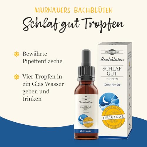Einschlaftropfen Murnauers Bachblüten Schlaf Gut Tropfen 20ml