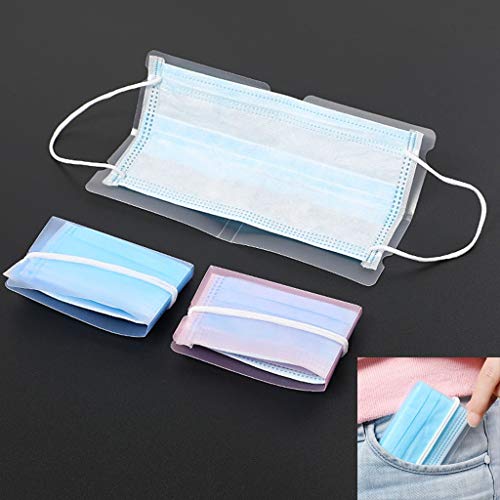 Roorsily 10PC Face Storage Box, Portable Storage Clip, Convenient to Carry Out, for Repeated Use Storage Clip-for School, Office, Portable Plastic Storage Box