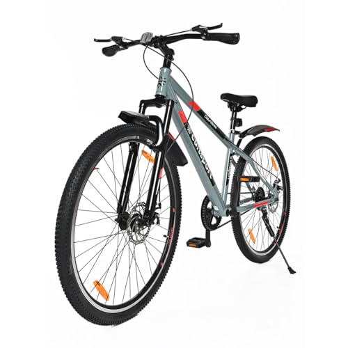 Image of CULTSPORT by Cult Dauntless 29 inch Single Speed Mountain Bike (Cycle /Bicycle) with Front Suspension and Dual Disc Brake, Cycling Event, Ride Tracking App | Ideal for 15+ Years, Grey