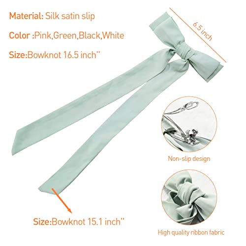 Pack de 4 Pinzas con Lazos Satinados para el Cabello miniatura 2