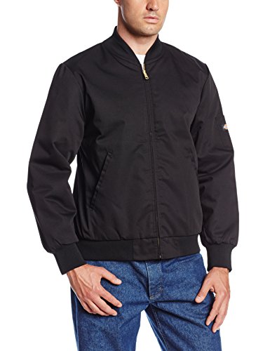 Dickies Occupational Workwear JTC2BK 3XL Polyester/Cotton Insulated Team Jacket with Slash Front Pockets, 3X-Large, Black
