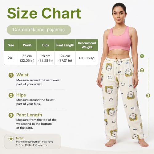 Image of SANNIDHI Anime Pajamas Pants Women's Girls Cartoon Cat All Character Kawaii Cat Print Flannel Lounge Sleep Bottoms Christmas Pajama Pants