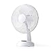 hibuy Ventilatore da tavolo hbt4030 - Bianco - Ø 30 cm - Inclinazione regolabile - 3 velocità