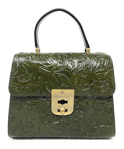 Image of Patricia Nash Chauny Tooled Leather Satchel