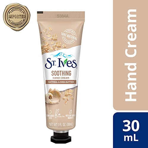 St. Ives Soothing Oatmeal & Shea Butter Hand Cream with 100% Natural Moisturizers for Soft Glowing Hands, Travel Size, Paraben Free, Dermatologist Tested (Imported), 30 ml - Image 3