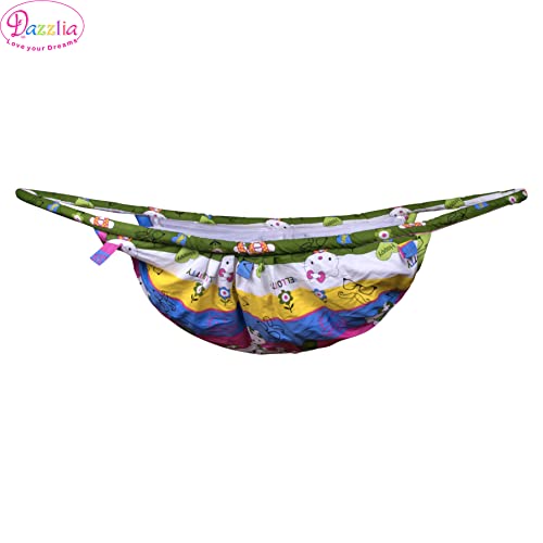 Image of Baby's Cotton Khoya Travelling Swing with Mosquito Net (Blue)