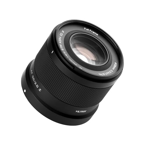 VILTROX 50mm F2 Full Frame Lens for Nikon Z, AF 50mm f/2 Z Standard Prime Large Aperture Lens for Nikon Z Mount, Z Ultra-Compact z Mount Lens for Z8 Z9 Z6 Z7 Z6 II Z7 II Z5 Z50 ZF Z30