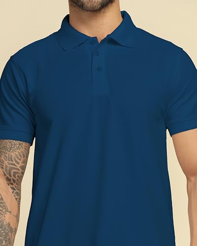 Image of VastraVibes Men's Polo Regular Fit T-Shirt