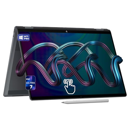 HP OmniBook X Flip Next Gen AI 16 ノートパソコン Intel Ultra 7-256V 16GB LPDDR5x RAM 1TB SSD PCIe 16インチ 3K (2880x1800) タッチスクリーン Intel A