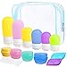 Travel Bottles, Standie 17PCS Leakproof Silicone Travel Toiletry Bottle Set Cosmetic Toiletry Containers for Shampoo Lotion Condiment