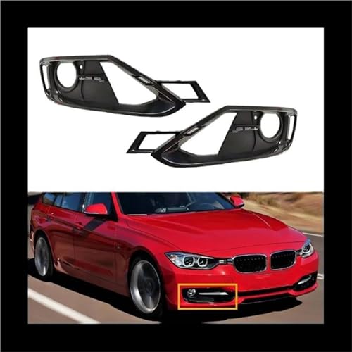 Parrilla antiniebla para BMW Serie 3 F30 F31 2012-2015, embellecedor de parachoques delantero 3