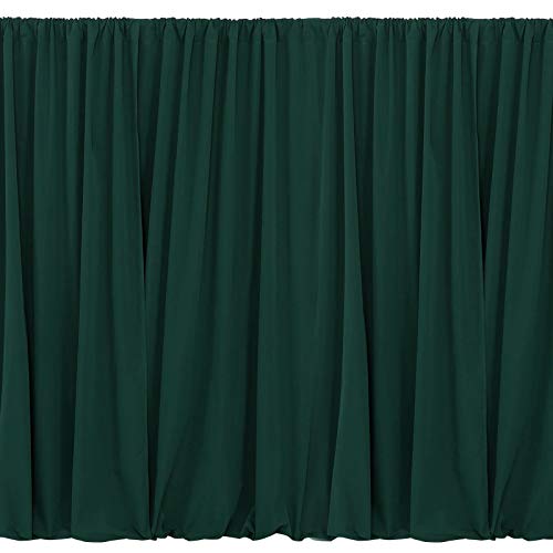 Image of Green Backdrop Curtains 10ft x 10ft: Polyester Photo Backdrop Drapes - Halloween Party Photography Background Decorations