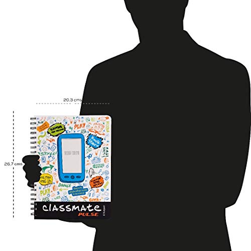 Image of Classmate Soft Cover 6 Subject Spiral Binding Selfie Notebook, Single Line, 250 Pages