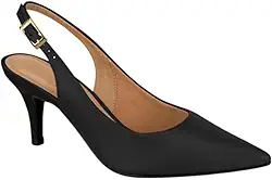 Scarpin Feminino Slingback Pelica Branco Off Vizzano 1185.700