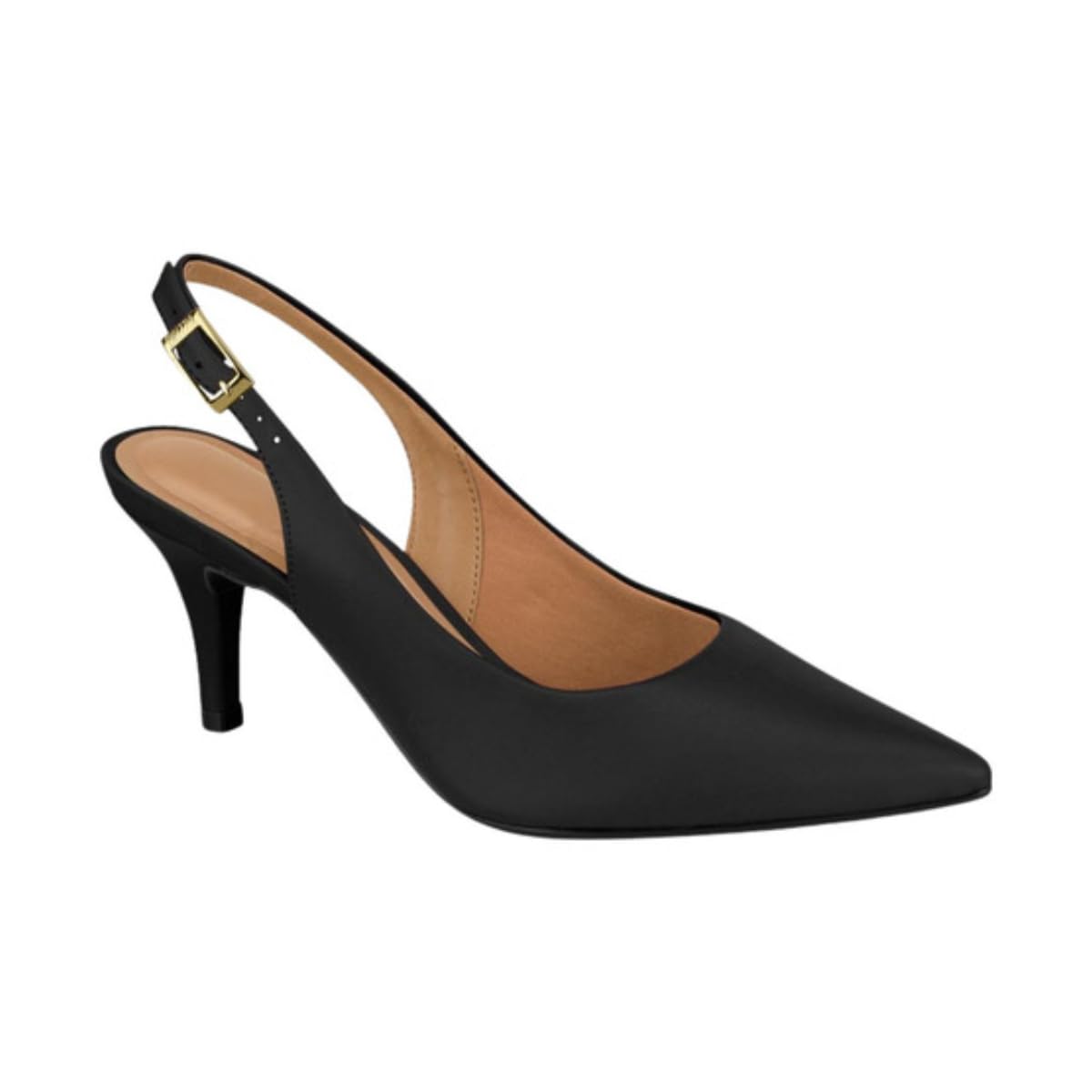 Scarpin Feminino Slingback Pelica Branco Off Vizzano 1185.700